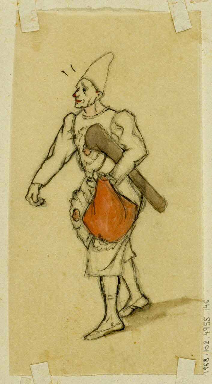 partie d'un ensemble de dessins Clown 1968.102.4955.146 Photo Mucem