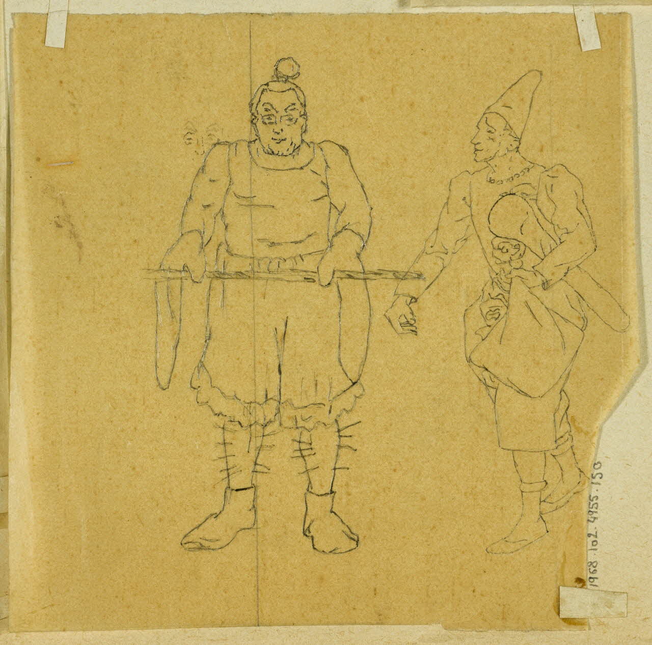 partie d'un ensemble de dessins Clowns 1968.102.4955.150 Photo Mucem