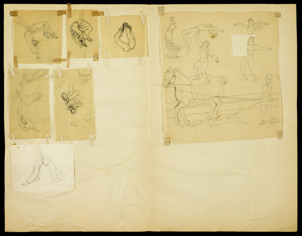 partie d'un ensemble de dessins Numéros d'acrobatie 1968.102.4955.151 Photo Mucem