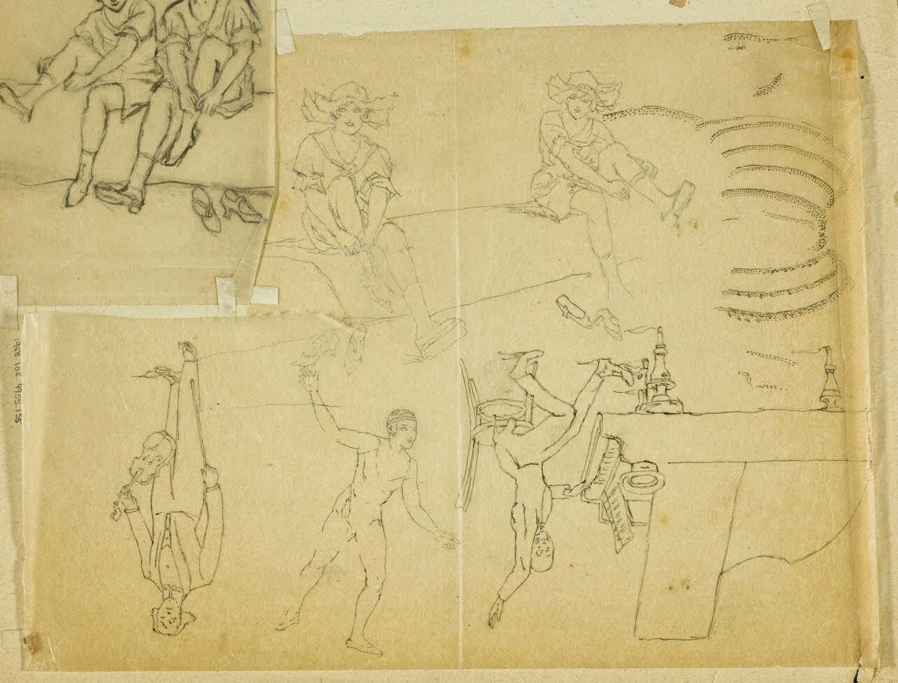 partie d'un ensemble de dessins Artistes de cirque 1968.102.4955.156 Photo Mucem