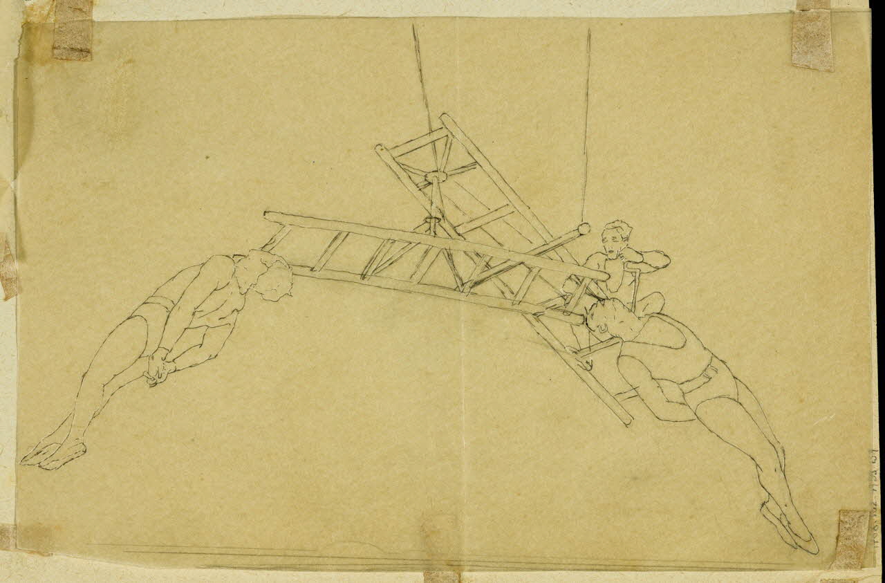 partie d'un ensemble de dessins Acrobates 1968.102.4955.159 Photo Mucem