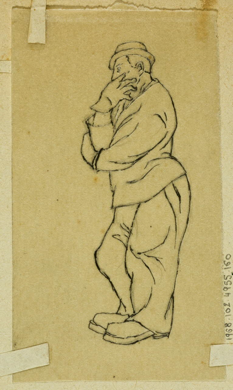 partie d'un ensemble de dessins Clown 1968.102.4955.160 Photo Mucem