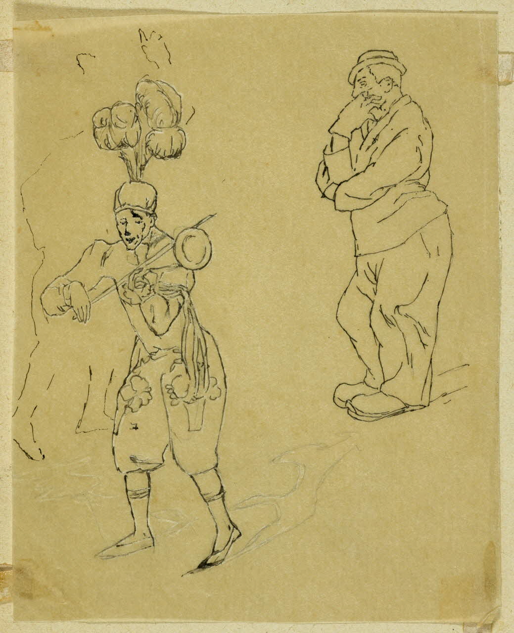 partie d'un ensemble de dessins Clowns 1968.102.4955.161 Photo Mucem