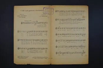 Fabien Sollar ; Albert Willemetz ; Henri Christiné ; Francis F. Salabert chanson petit format Île-de-France, France 1918 1966.158.214 Photo Mucem