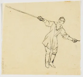 partie d'un ensemble de dessins Dresseur 1968.102.4955.44 Photo Mucem