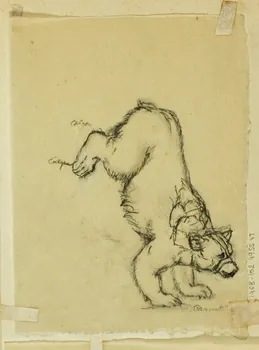 partie d'un ensemble de dessins Ours 1968.102.4955.47  Photo Mucem