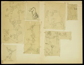partie d'un ensemble de dessins Ours 1968.102.4955.47 Photo Mucem