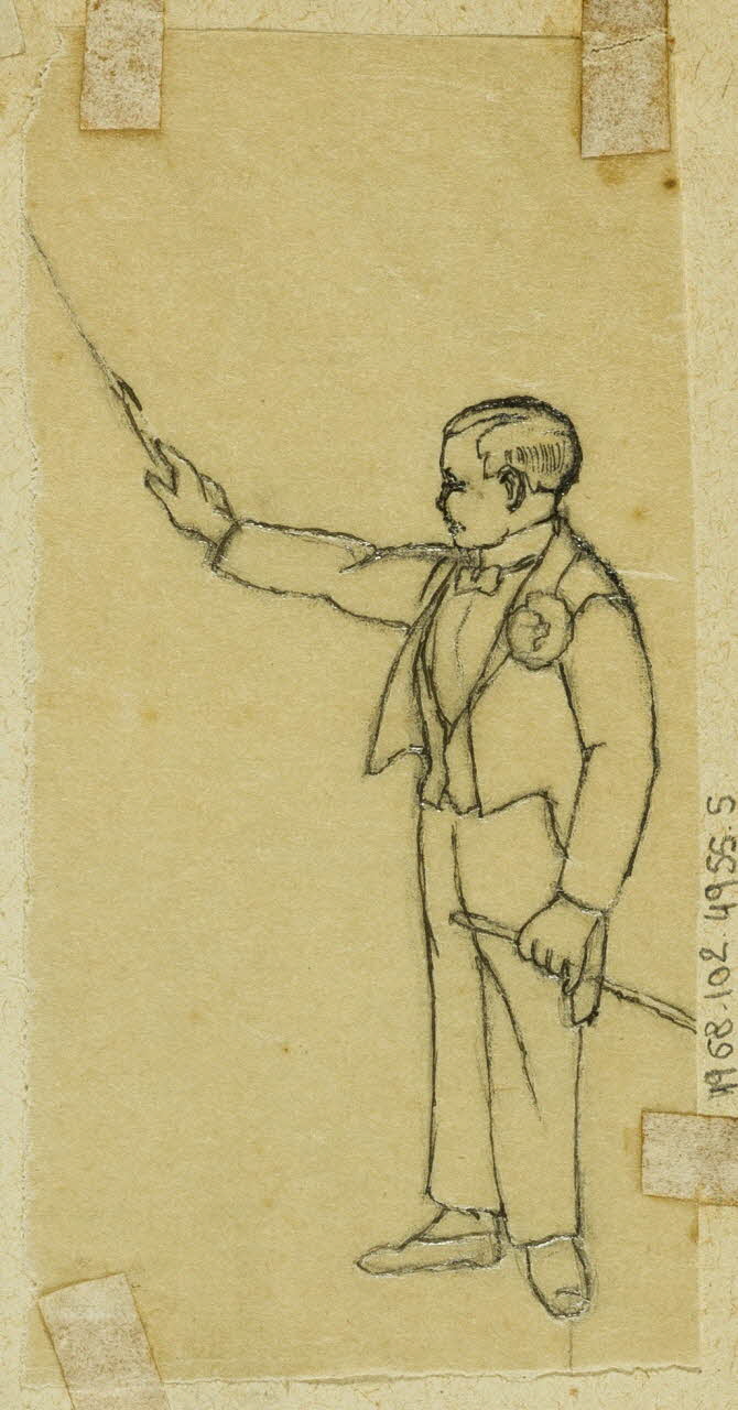 partie d'un ensemble de dessins Dresseur 1968.102.4955.5 Photo Mucem