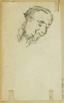partie d'un ensemble de dessins Portrait d'homme 1968.102.4955.63 Photo Mucem