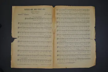 Eugène Gavel ; Ernest Dumont ; Dona ; E. Lacroix partition de musique petit format 1910 1965.160.19 Photo Mucem