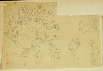 partie d'un ensemble de dessins Artistes de cirque 1968.102.4955.69 Photo Mucem