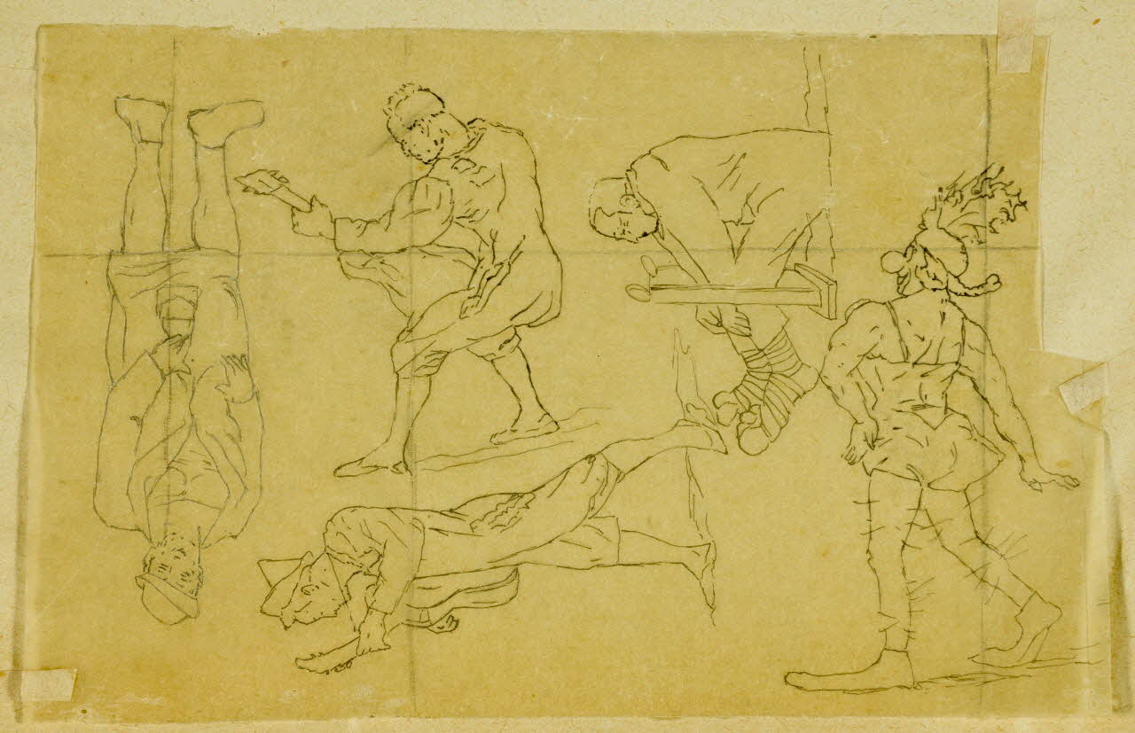 partie d'un ensemble de dessins Clowns 1968.102.4955.7 Photo Mucem