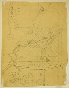 partie d'un ensemble de dessins Artistes de cirque 1968.102.4955.81 Photo Mucem