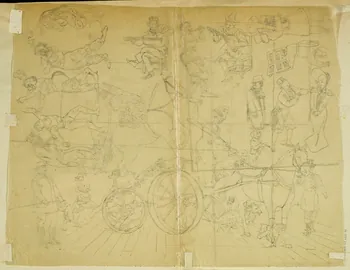 partie d'un ensemble de dessins Artistes de cirque 1968.102.4955.86  Photo Mucem