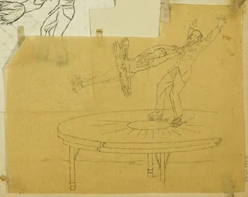 partie d'un ensemble de dessins Danseurs sur patins à roulettes 1968.102.4955.91 Photo Mucem