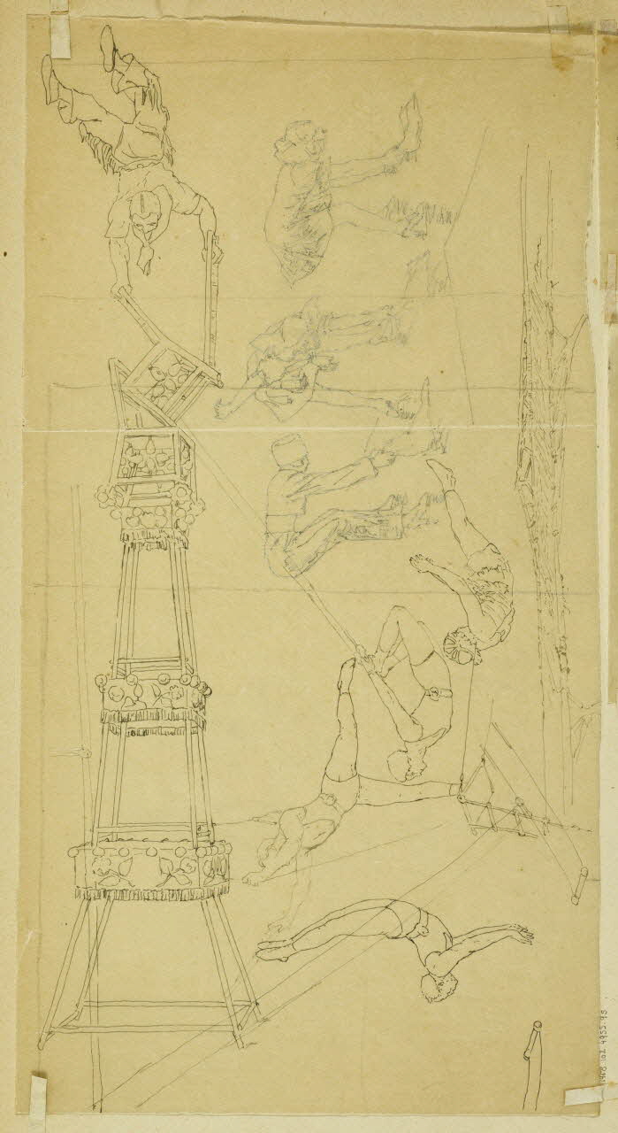 partie d'un ensemble de dessins Acrobates 1968.102.4955.95 Photo Mucem