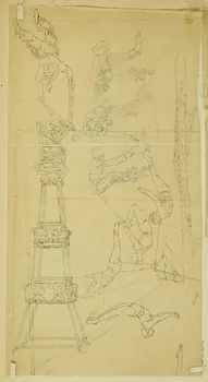partie d'un ensemble de dessins Acrobates 1968.102.4955.95  Photo Mucem