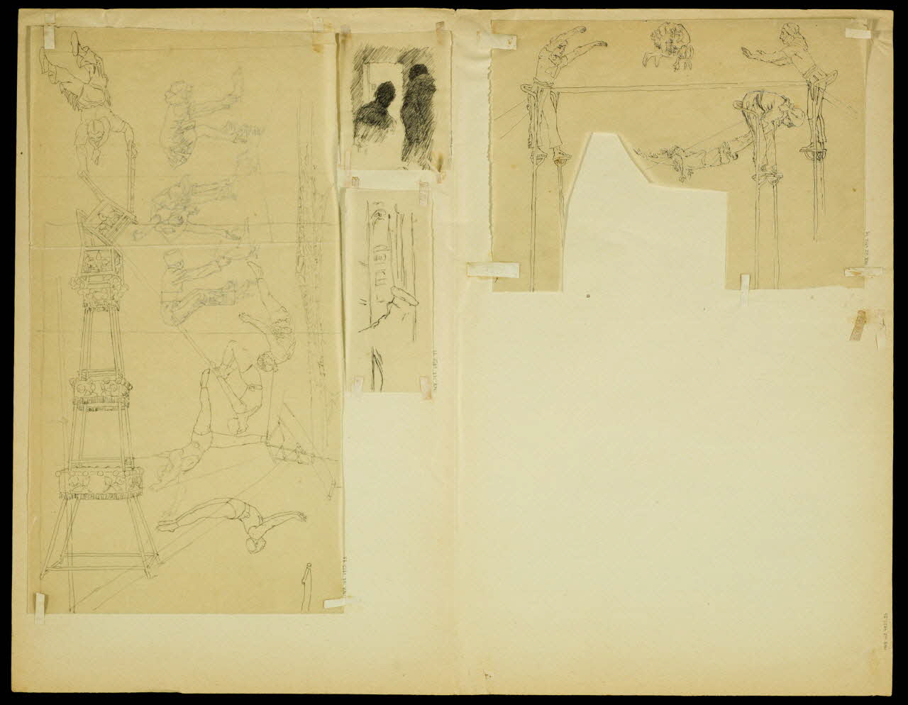 partie d'un ensemble de dessins Acrobates 1968.102.4955.95  Photo Mucem