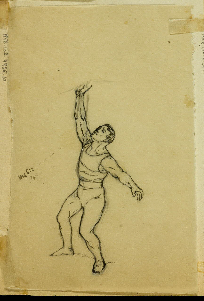 partie d'un ensemble de dessins Acrobate 1968.102.4956.10 Photo Mucem