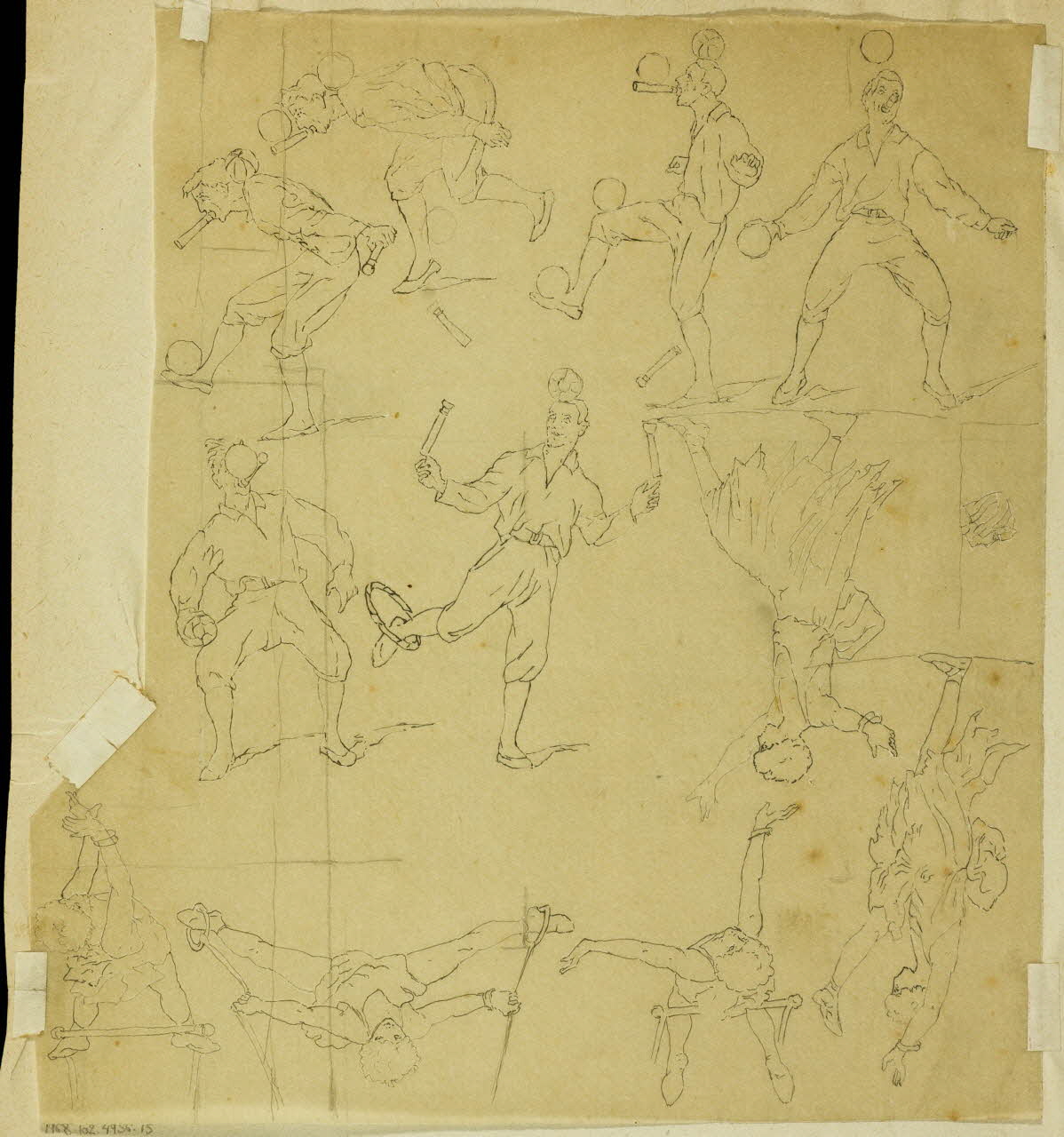 partie d'un ensemble de dessins Cavalier 1968.102.4956.13 Photo Mucem