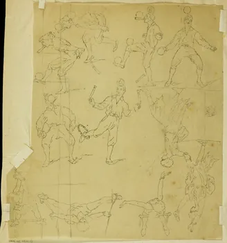 partie d'un ensemble de dessins Cavalier 1968.102.4956.13 Photo Mucem