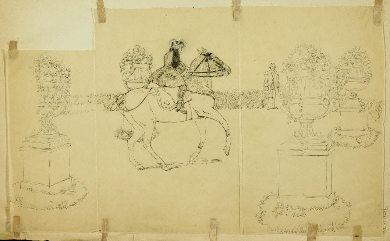 partie d'un ensemble de dessins Artistes de cirque 1968.102.4956.15 Photo Mucem