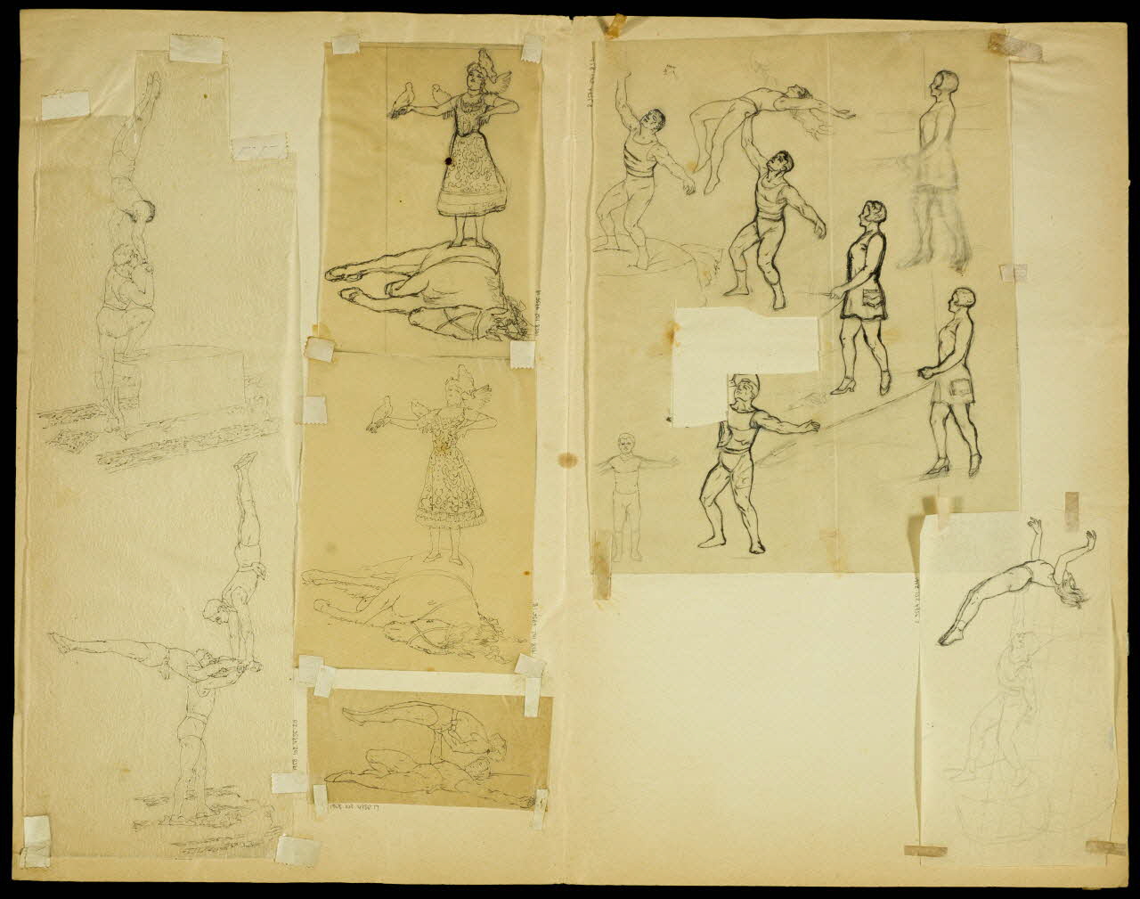 partie d'un ensemble de dessins Acrobates 1968.102.4956.20  Photo Mucem