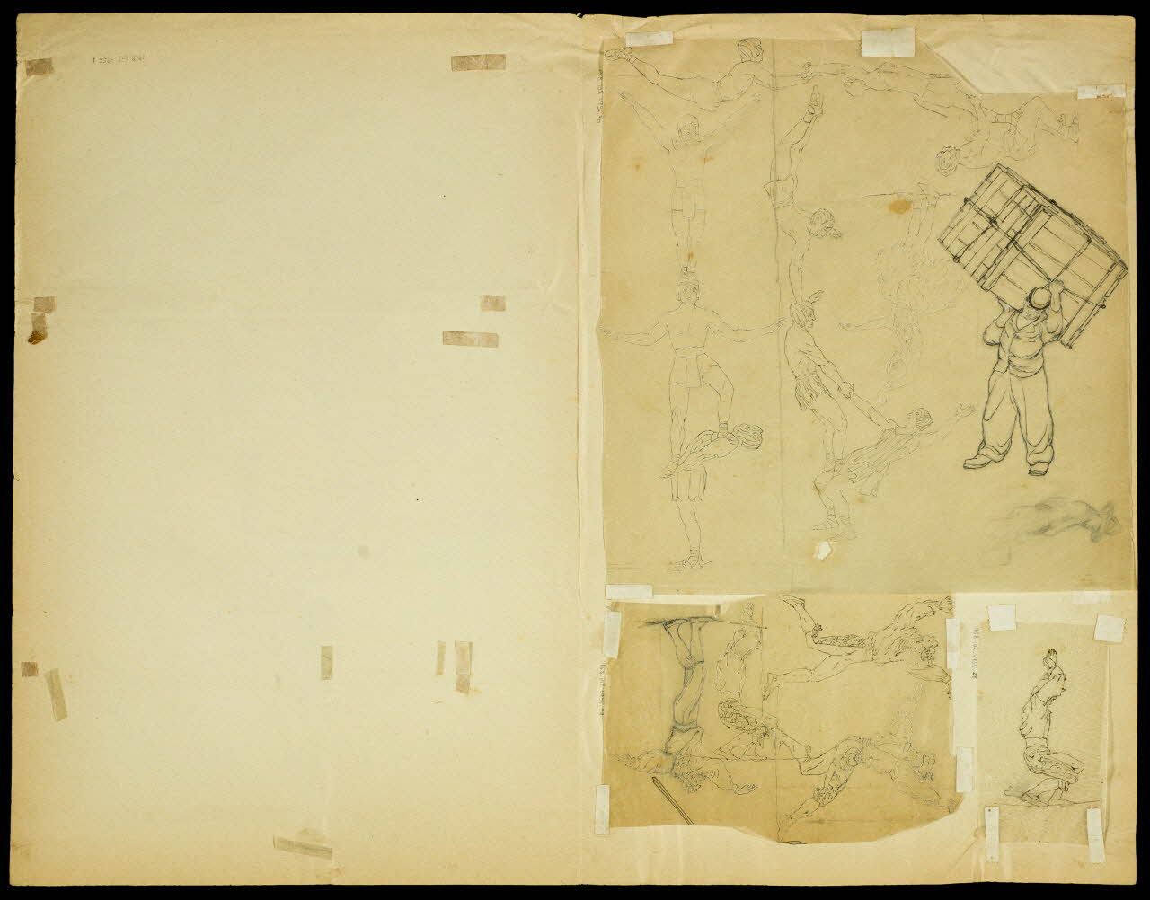 partie d'un ensemble de dessins Artistes de cirque 1968.102.4956.30 Photo Mucem