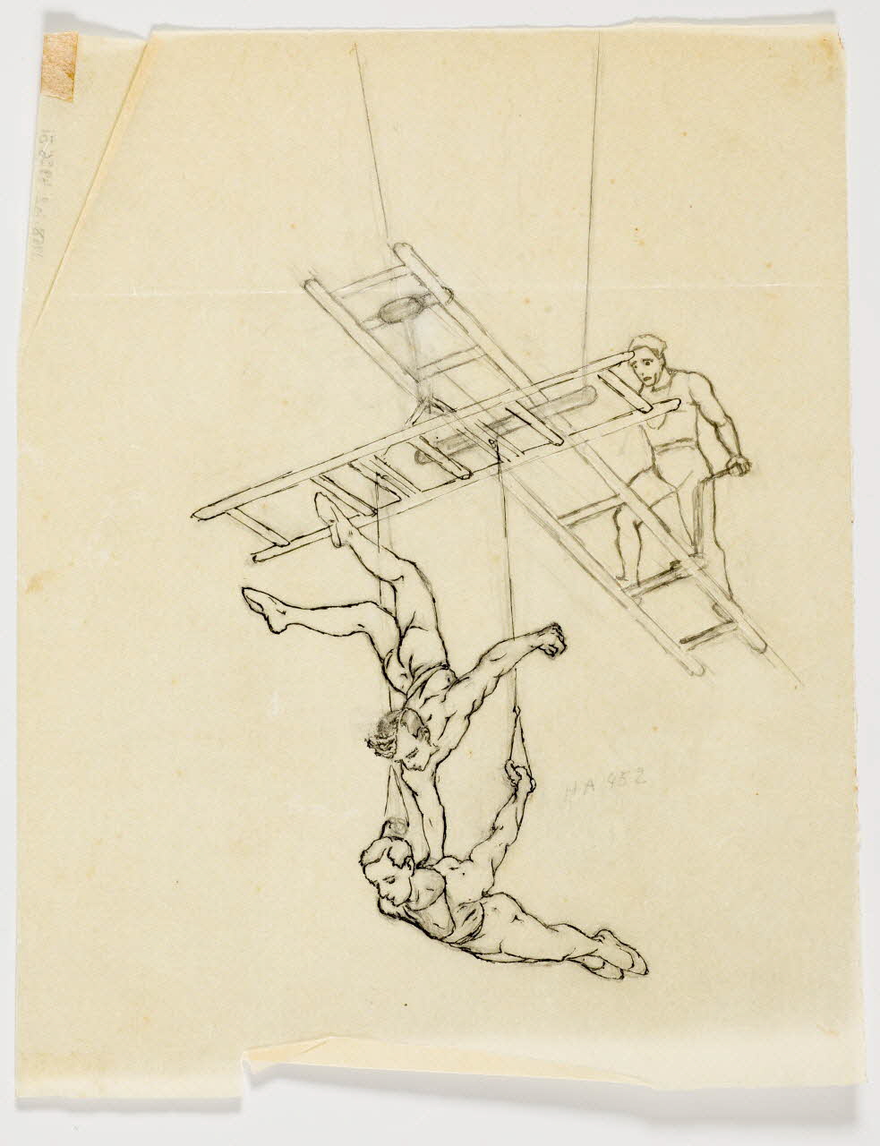 partie d'un ensemble de dessins Acrobates 1968.102.4956.31 Photo Mucem