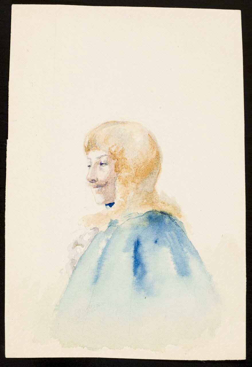 partie d'un ensemble de dessins Portrait d'un comédien 1968.102.4963 Photo Mucem