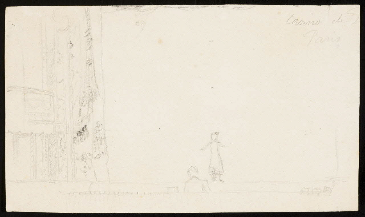 partie d'un ensemble de dessins Casino de  Paris 1968.102.4967 Photo Mucem
