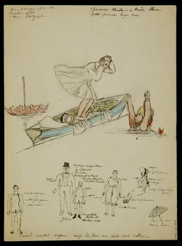 partie d'un ensemble de dessins Sauvetage d'une noyade 1968.102.4976 Photo Mucem