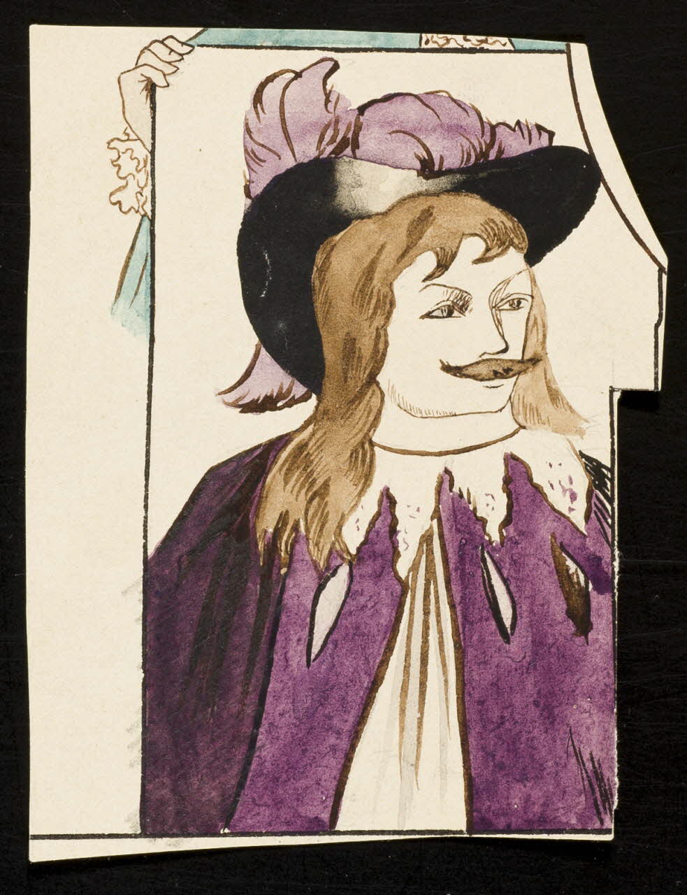 partie d'un ensemble de dessins Homme en costume de théâtre 1968.102.4980 Photo Mucem