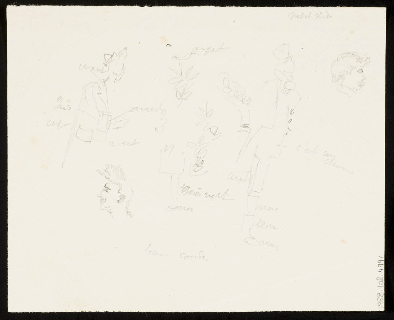 partie d'un ensemble de dessins Nogent 1968.102.4991 Photo Mucem