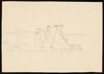 partie d'un ensemble de dessins 14 juin Nogent 1968.102.4992  Photo Mucem
