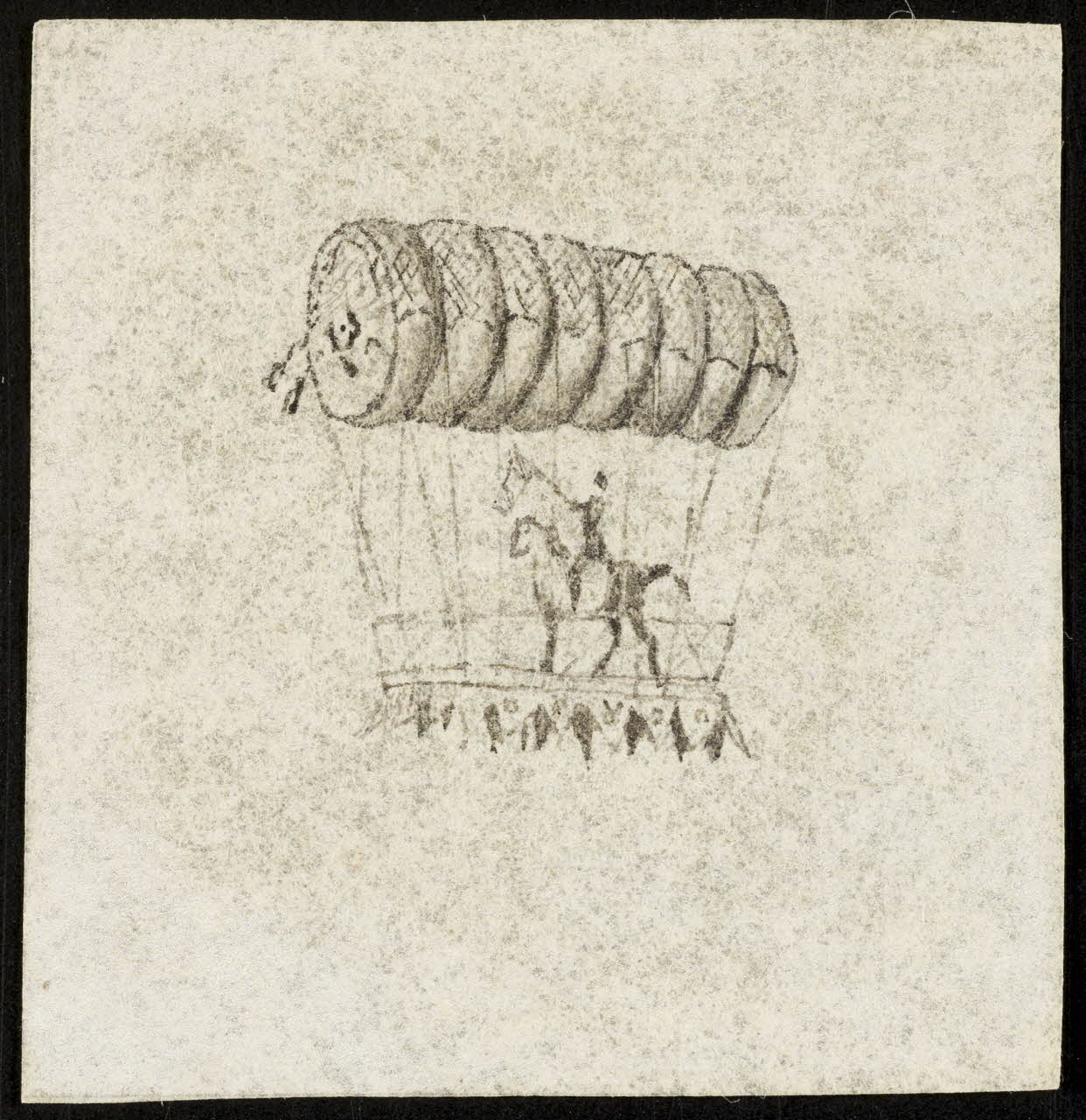 partie d'un ensemble de dessins Cavalier 1968.102.4999.2 Photo Mucem