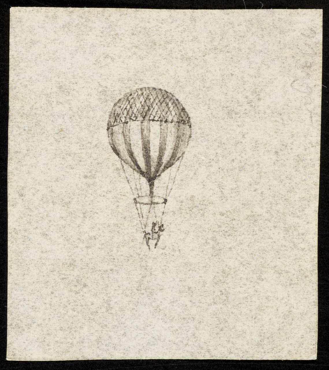 partie d'un ensemble de dessins Montgolfière 1968.102.5000 Photo Mucem