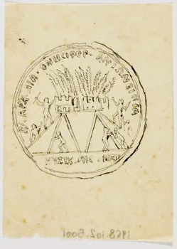 partie d'un ensemble de dessins Médaille 1968.102.5001 Photo Mucem