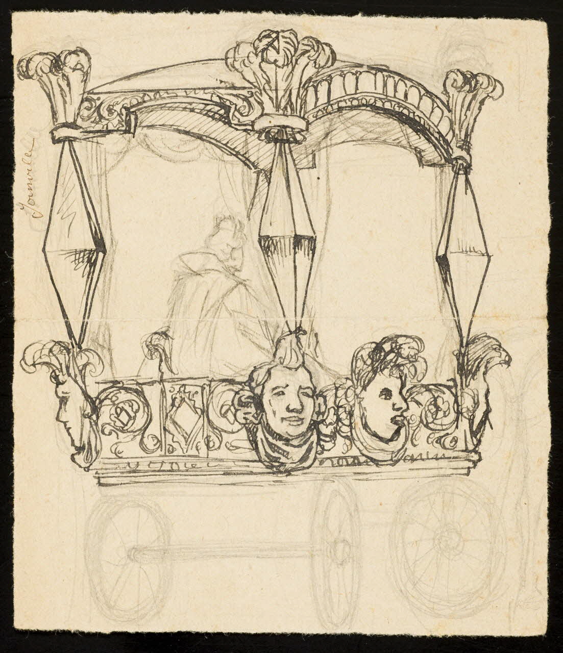 partie d'un ensemble de dessins Joinville 1968.102.5008 Photo Mucem