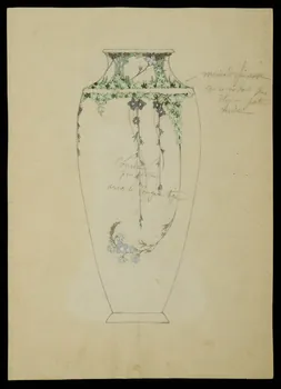 partie d'un ensemble de dessins Vases décorés avec des motifs végétaux 1968.102.5021 Photo Mucem