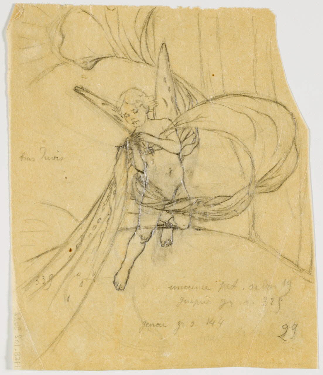 partie d'un ensemble de dessins Ange 1968.102.5022 Photo Mucem