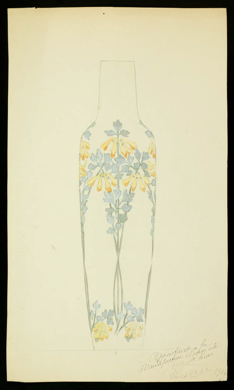 partie d'un ensemble de dessins Vase peint 1968.102.5026 Photo Mucem