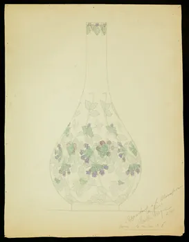 partie d'un ensemble de dessins Vase peint 1968.102.5027 Photo Mucem