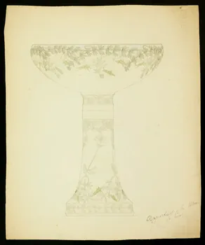partie d'un ensemble de dessins Vase peint 1968.102.5033 Photo Mucem