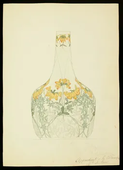 partie d'un ensemble de dessins Vase peint 1968.102.5034  Photo Mucem