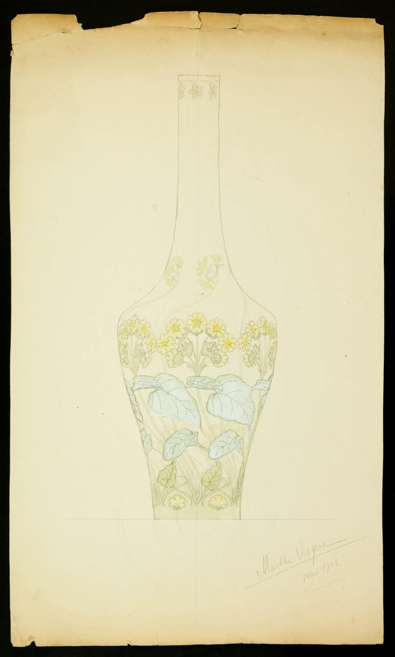 partie d'un ensemble de dessins Champigny 1968.102.5037 Photo Mucem
