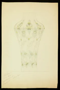 partie d'un ensemble de dessins Vase peint 1968.102.5039  Photo Mucem