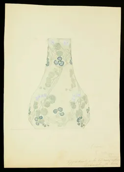 partie d'un ensemble de dessins Vase peint 1968.102.5040 Photo Mucem