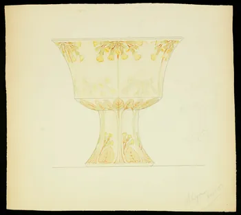 partie d'un ensemble de dessins Vase peint 1968.102.5044 Photo Mucem