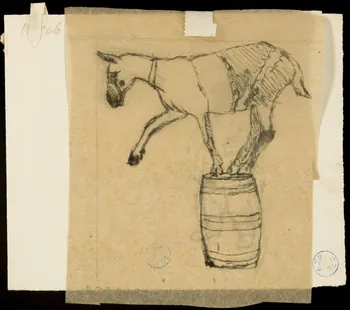 partie d'un ensemble de dessins Angelo 1968.102.506.1 Photo Mucem